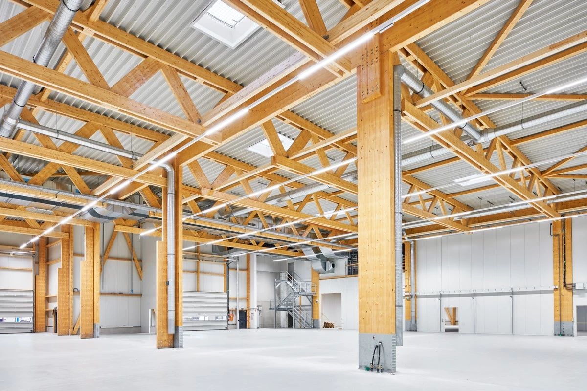 Timber logistics centre interior